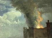 Albert Bierstadt, the conflagration
